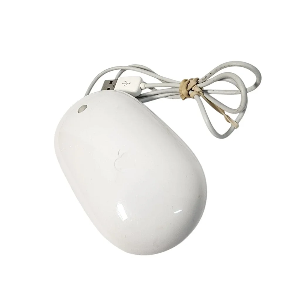 Apple Mighty Mouse A1152 EMC 2058 Wired‎ USB Optical Mouse White